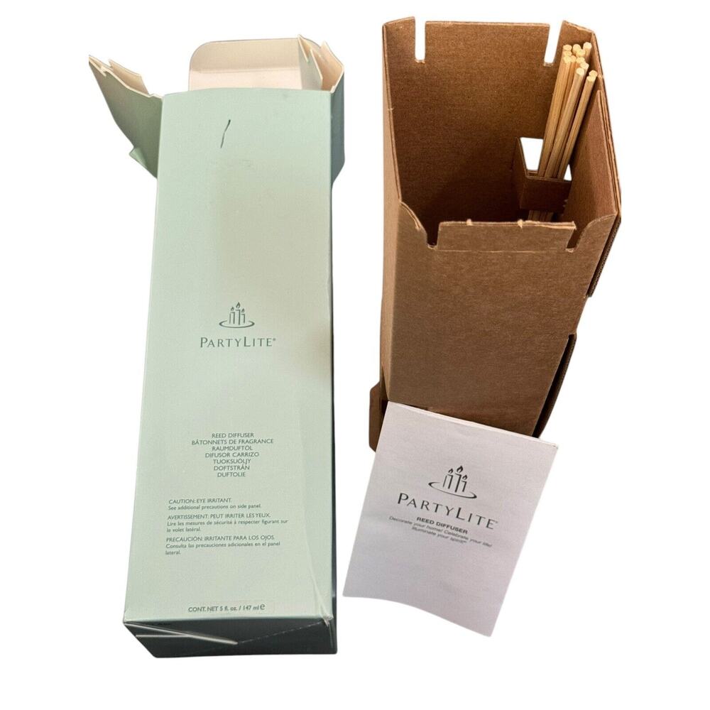 Partylite Mandarin Basil (Retired) Reed Diffuser Candle Scent Home Decor Holiday